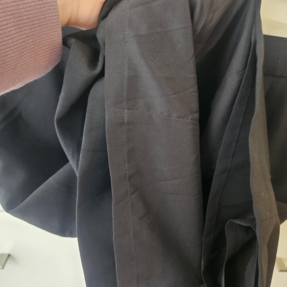 Club Monaco Women's Italian Tropical Wool Black Minimalist Pencil Skirt Size 2 - Picture 5 of 12